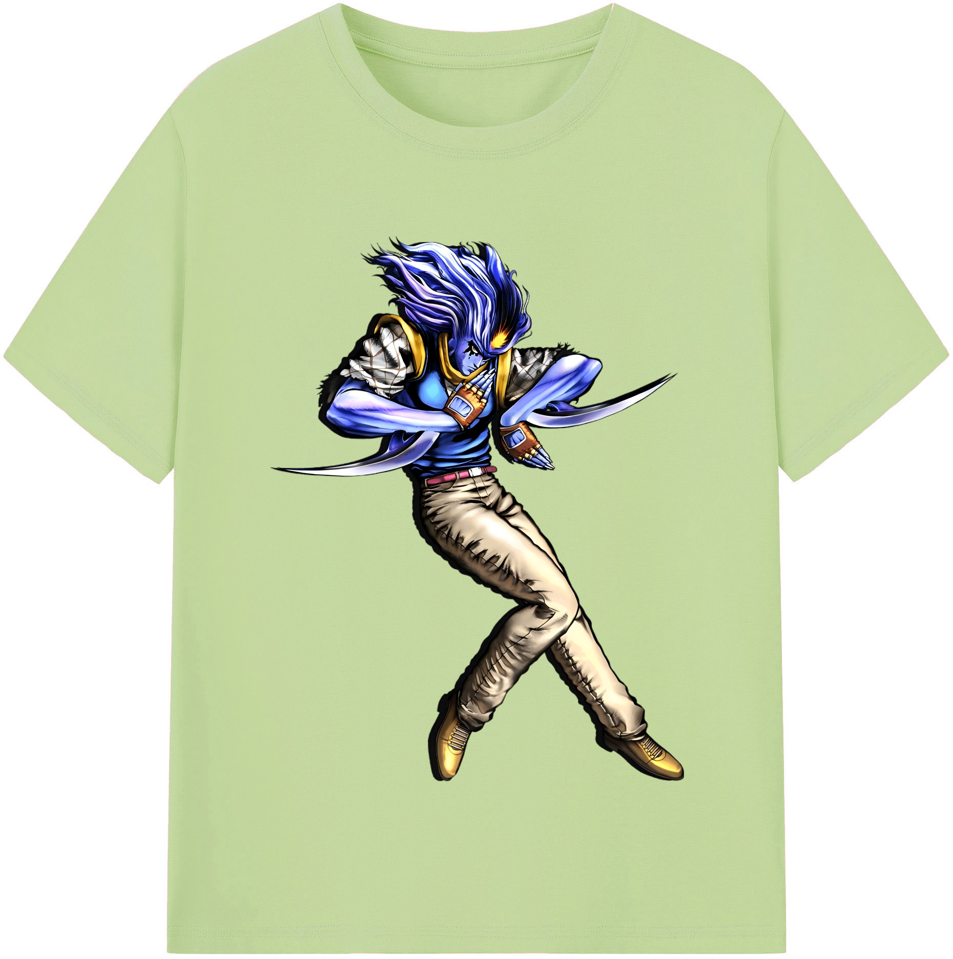（画像用） ジョジョの奇妙な冒険 JoJo's Bizarre Adventure 綿100％半袖Tシャツ（フロントプリント）